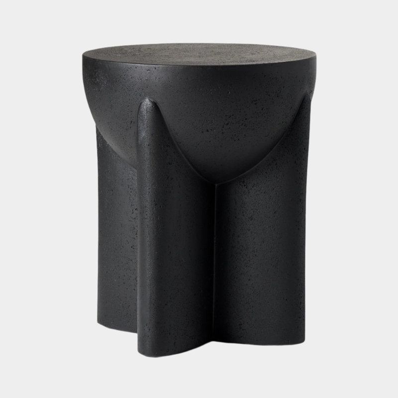 Table d'appoint Aleks, Noir, noir, noir, noir