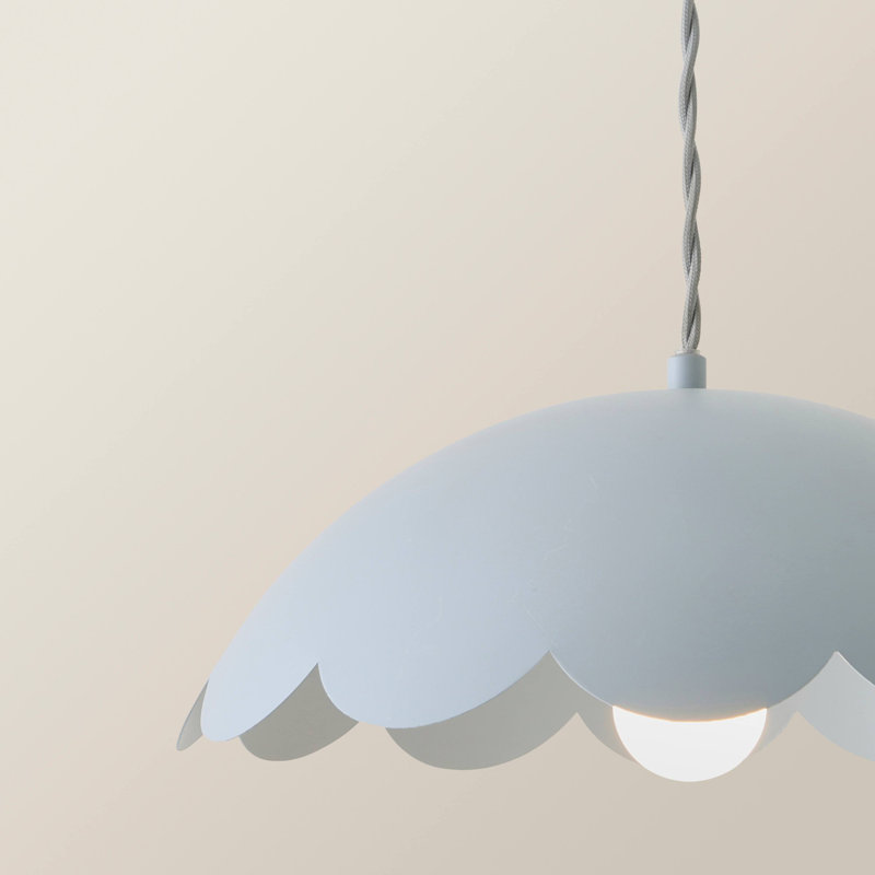 1 - Light Satin Pendant, Yes, Blue 