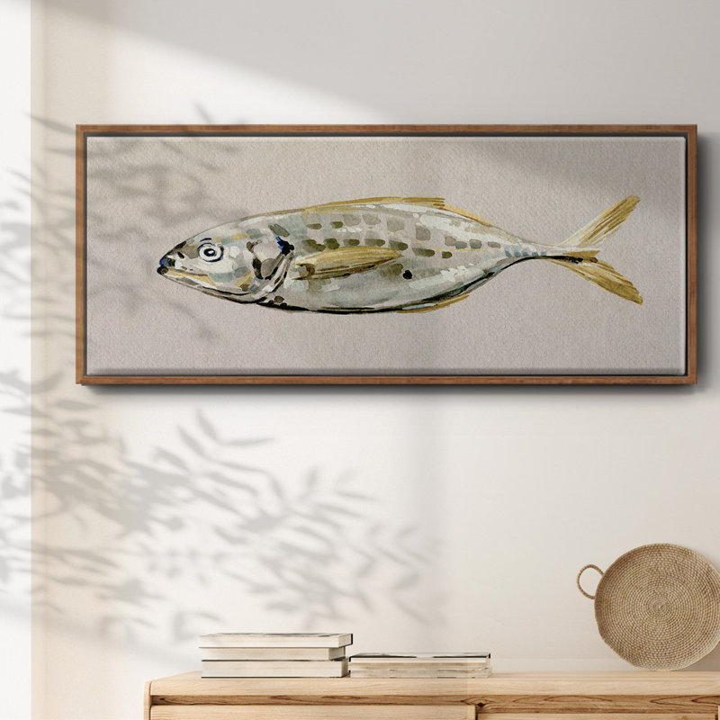 Toile fraîche de qualité supérieure Fresh II, Toile encadrée noyer flottant, H 20 po x l 50 po x P 1,5 po