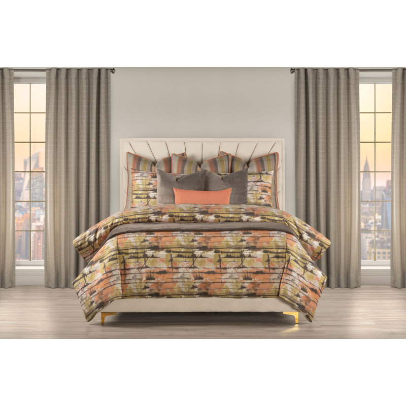 Literie Graffiti, Housse de couette simple et insert + 1 taie décor, Melon