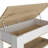 Storage Table, Four Legs, Lower Shelf, Light Oak / White-2036841454