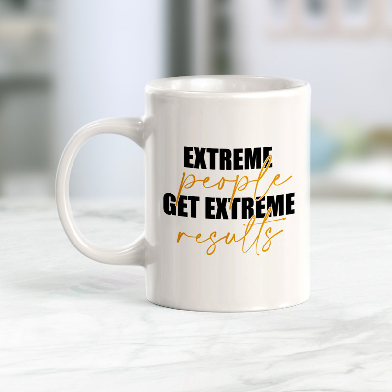 Tasse à café en plastique Extreme People, Ensemble de verres à lait, Céramique