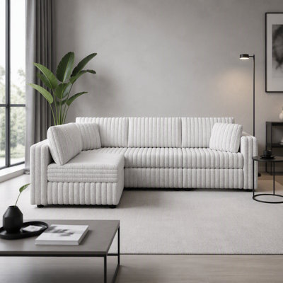 Versatile L-shaped 4-Person Sofa with Plush Comfort and Stylish Design