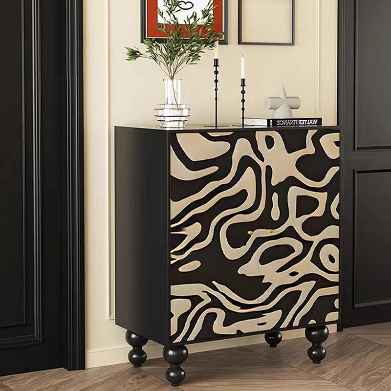 17 Pair Shoe Storage Cabinet, Black