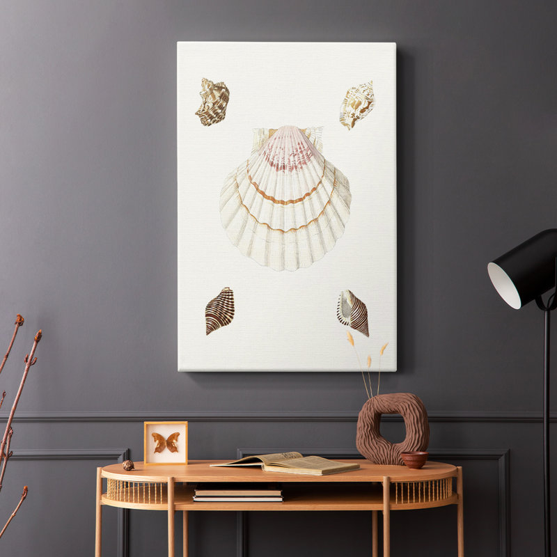 Pastel Knorr Shells IV - Cavas enveloppés de galerie, H 48 po x l 32 po