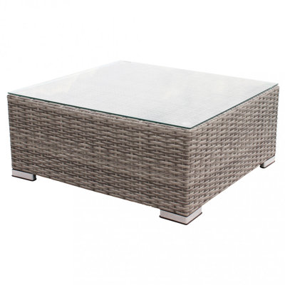 Kist Rectangular Wicker Outdoor Coffee Table , 68cm cm W 73cm cm D