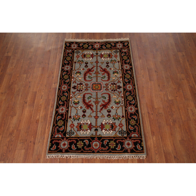 Tapis oriental traditionnel en laine fait à la main 3 x 5