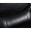 Cuir véritable noir, cadre en bois franc séché au four pour une structure robuste, coussin en mousse à 3 couches, pieds en acier inoxydable, bois brésilien massif, fiabilité, structure