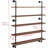 Industrial Pipe Floating Shelves With Solid Wood Planks - Rustic Wall Mounted Storage For Living Room, Kitchen And Farmhouse Decor