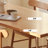 Burlywood Rectangular Solid Wood + Acrylic Dining Table-108939040