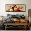 Grande impression sur toile encadrée, reproduction de citrouille rétro pour automne rustique-118736921-118736919