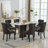 PU Leather Dining Chairs with Pull Ring-1047791403