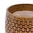 3 Orange & Dark Brown Flowerpot, Suitable For Patio Living Room, All-Weather Durability, 11.82 Lbs Weight Glossy Finish Ceramic Planter, Ideal Indoor Outdoor Use, Frost- With Drainage Hole, 9.46"-747741513