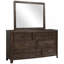 Commode antique brun avec tiroirs en cèdre