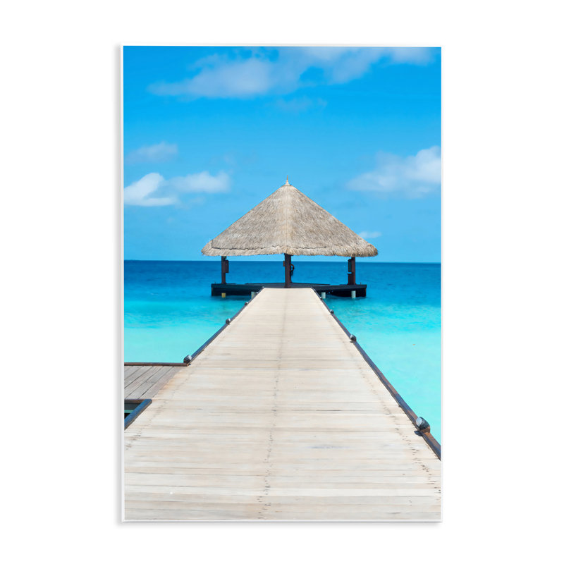 Plaque murale On The Water Tropical Jetty, design par LSR Design Studio, H 15 po x l 10 po