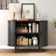 Buffet en bois Jamyia avec 2 portes et tablettes réglables -628337107-611288074