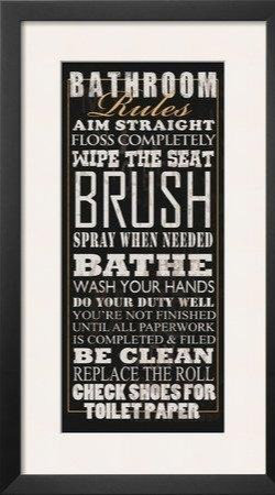 " Bathroom Rules " by Jim Baldwin