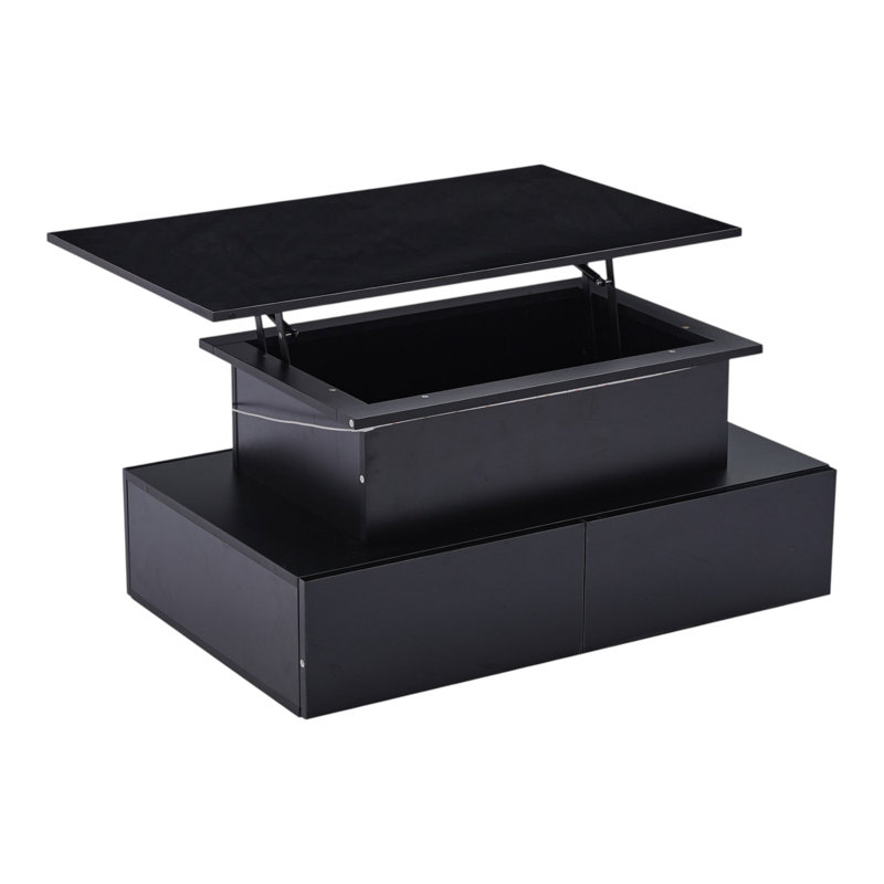 Pedestal Coffee Table with Storage