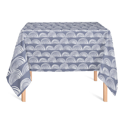 Nappe demi-cercle à motif vert 2