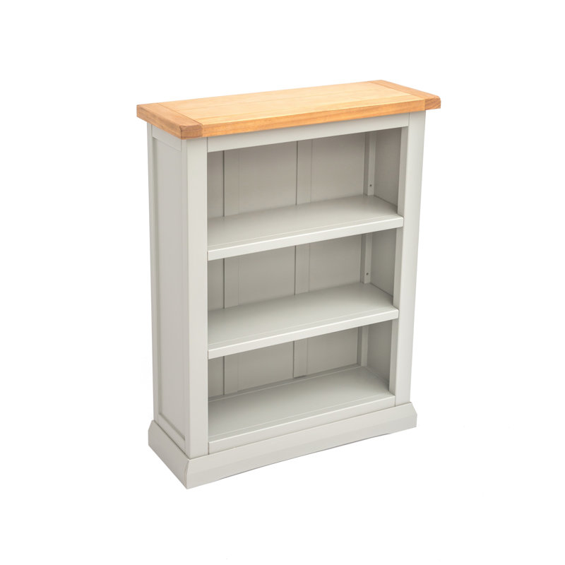 Ireland 90cm H x 70cm W Standard Bookcase, Light Grey, (4 Shelves) 120cm. H x 70cm. W x 25cm. D