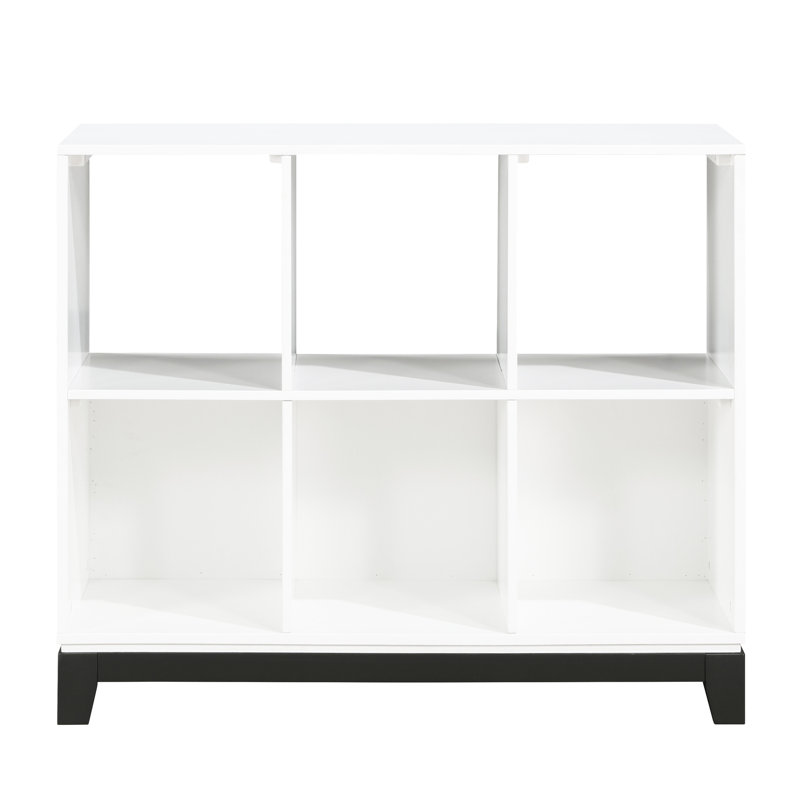Bibliothèque à 6 tablettes en bois blanc