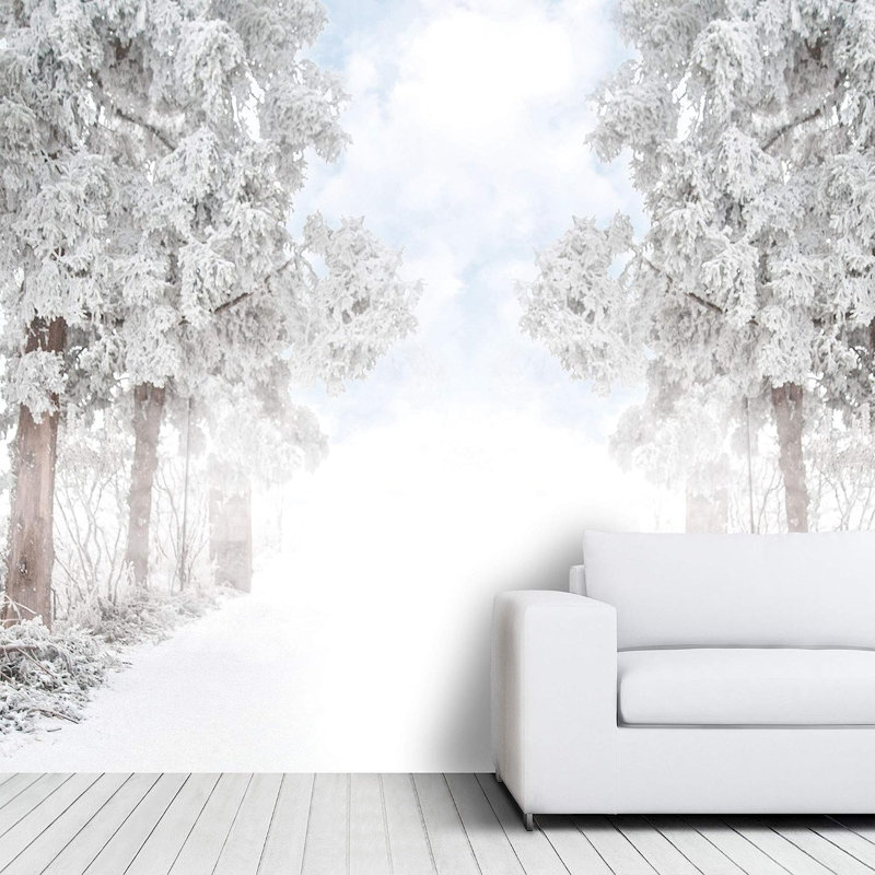 Forest Nature Landscape Peel & Stick Border, 100" L x 144" W