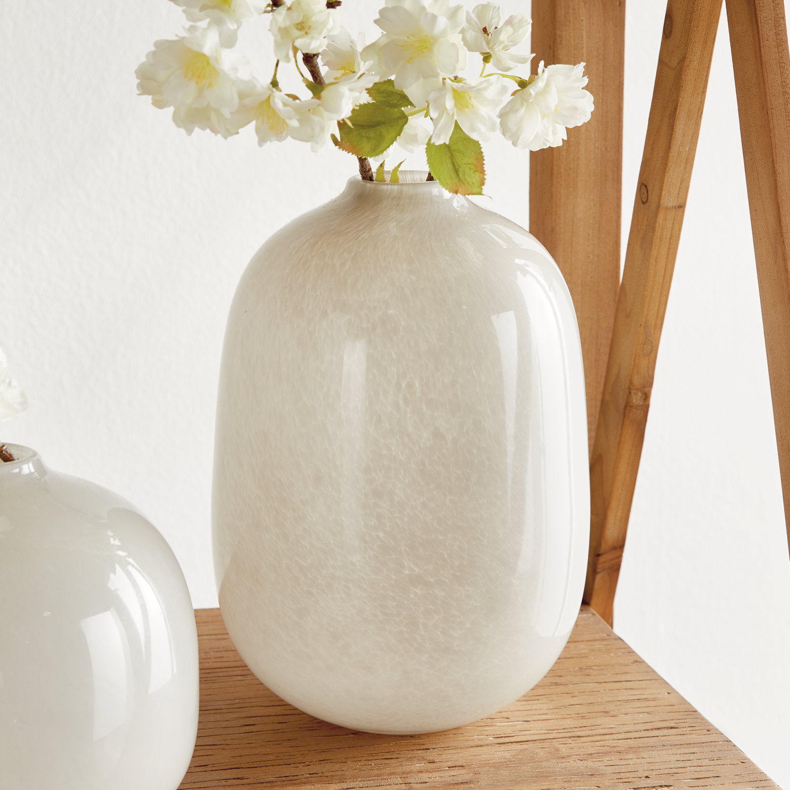 Handmade Glass Table Vase, 10"