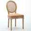 Chaise de salle à manger en lin-1208298086
