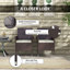 Ensemble de 2 fauteuils de jardin empilables, pour terrasse, jardin ou pelouse.