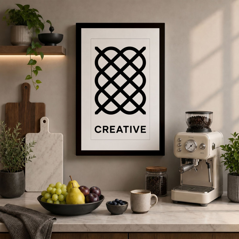 Print, 36x24 - 91.4 x 61.0 cm, Teal Border
