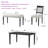 6 - Piece Modern Dining Table with Bench Set-1387668130