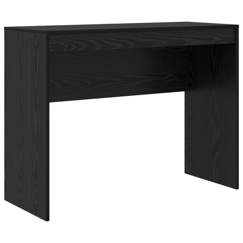 Writing Desk Particle Board 76 Cm, 76cm H x 100cm W x 40cm D, Black Oak