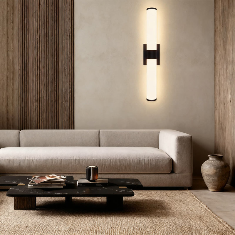 Applique murale moderne, lumière de meuble-lavabo à DEL à intensité variable, blanc chaud 3000K, éclairage intérieur câblé pour le salon, la chambre à coucher et le couloir