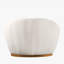 Fauteuil d'appoint pivotant à 360 ° Oliver White