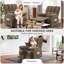 Fauteuil inclinable pivotant revêtu de tissu d'ameublement Begie-903298107