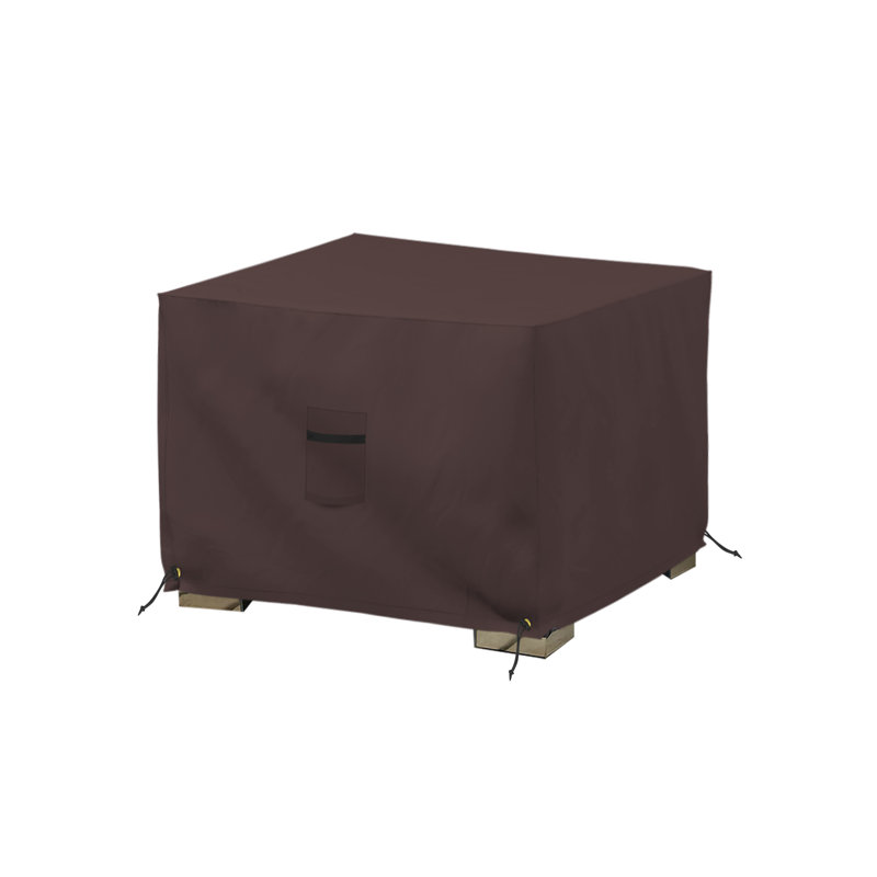 Argyri Heavy Duty Waterproof Outdoor Square Ottoman Deck Box Cover, Weather Proof Devoko Storage Bench Cover, Bryngar Furniture Cover