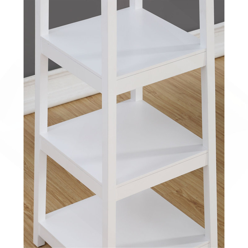 Portemanteau Vassen avec tablettes de rangement à 3 niveaux, Blanc