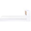 Lit simple avec tête de lit - Finition en placage de pin et bois
