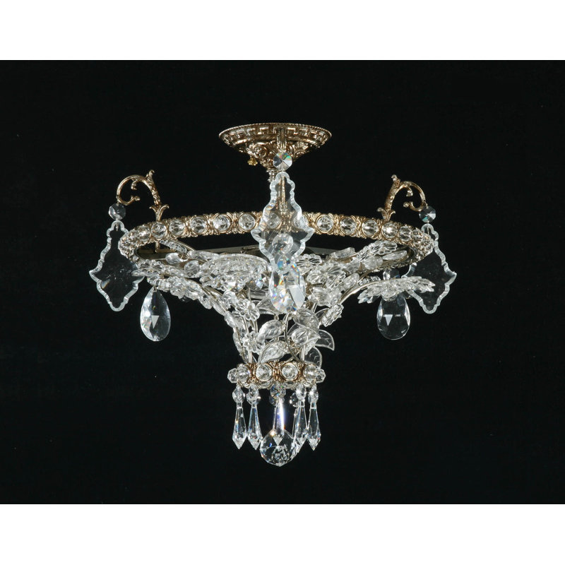 Bazan Crystal Semi Flush Mount