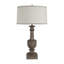 31.5" Resin Table Lamp With Oat Shade
