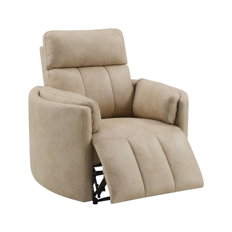 Fauteuil inclinable moderne en tissu beige