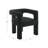 Aruna Solid Boucle Dining Arm Chair-422154688