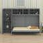 Lit escamotable mural avec armoires Murphy-1428525781