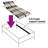 Vidaxl Bed Base Beechwood Solid Beechwood Frame Single