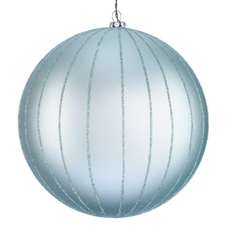 Ornement boule de Noël (ensemble de 2), Menthe givré