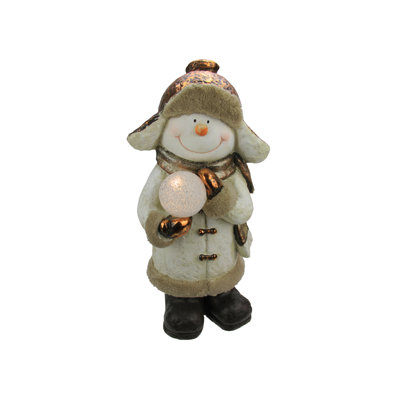 Décoration de Noël de bonhomme de neige à DEL 21 po avec boule de neige 21 po