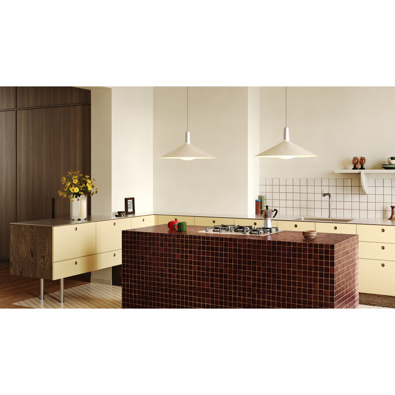 Bower Pendant Light C600 White With Oval II US, Green