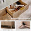 Commode à 7 tiroirs avec design cannelé-42661392