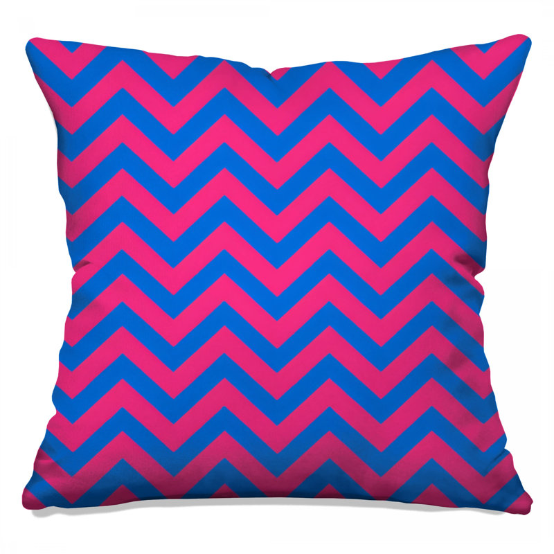 Zigzag Pattern Double Sided Throw Pillows, 20 x 20 inches