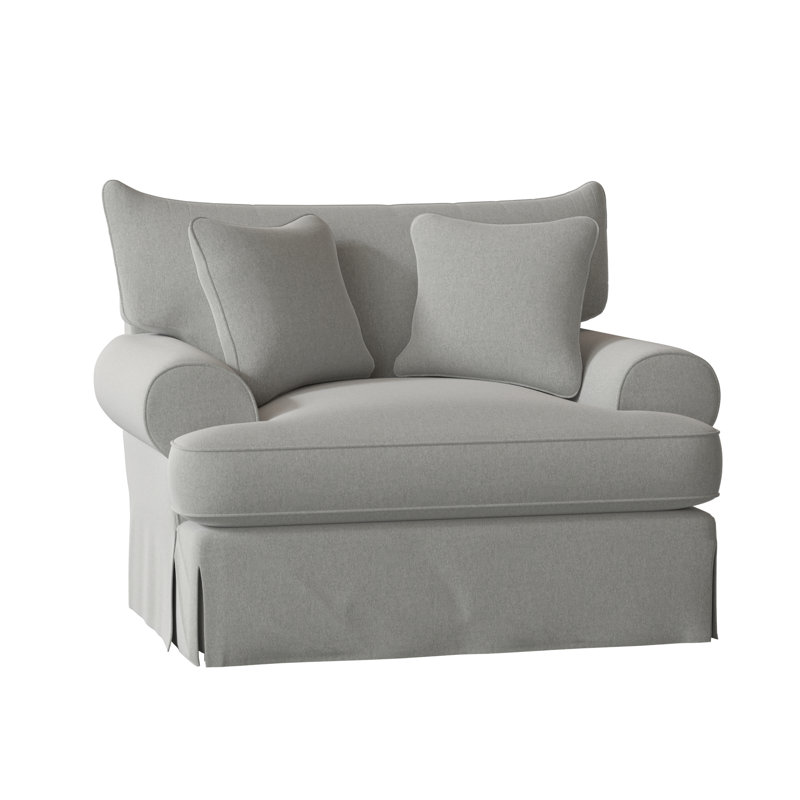 Chalkline Upholstered Armchair, Popstitch 21 Dove, Yes